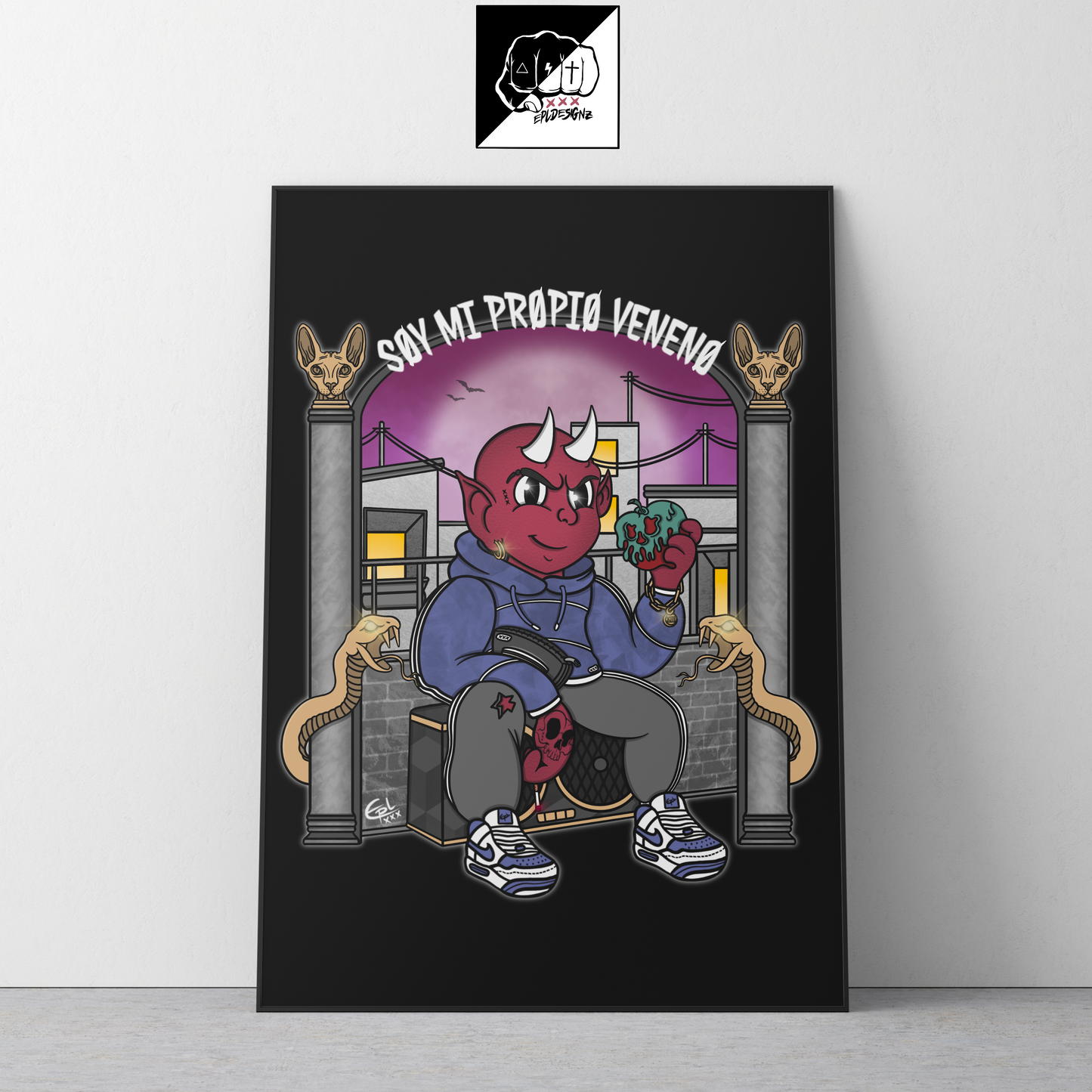 Lámina A3(Aluminio) EPL "MiPropioVeneno"