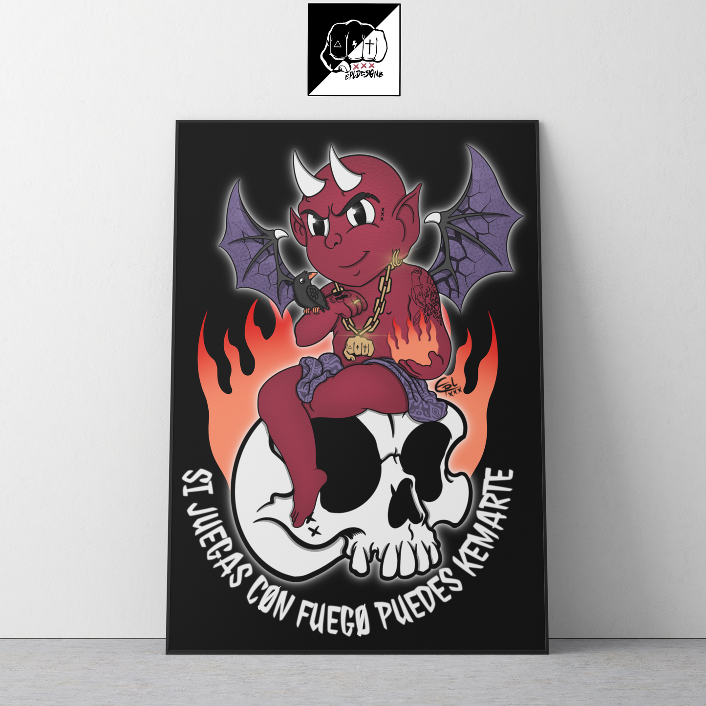 Lámina A3(Aluminio) EPL "PuedesKemarte"