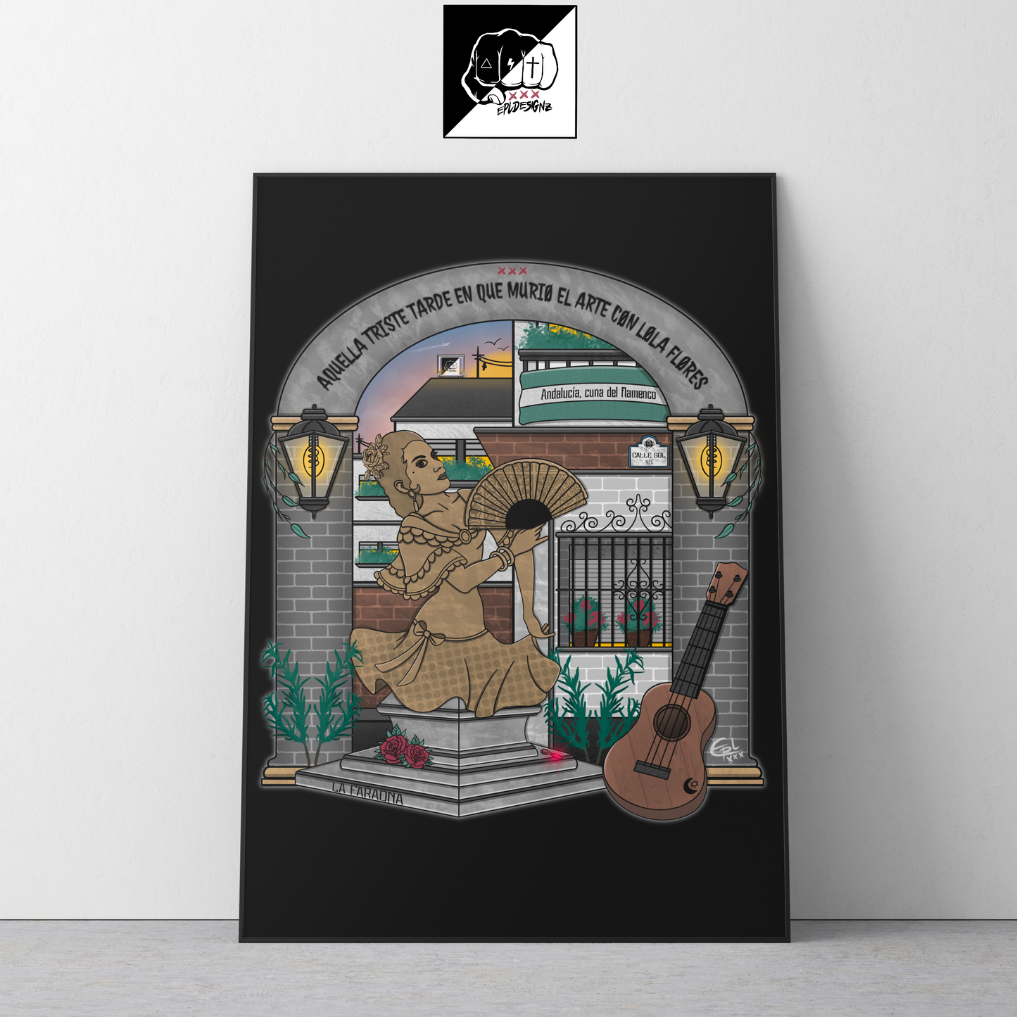 Lámina A3(Aluminio) EPL "MurióElArte"