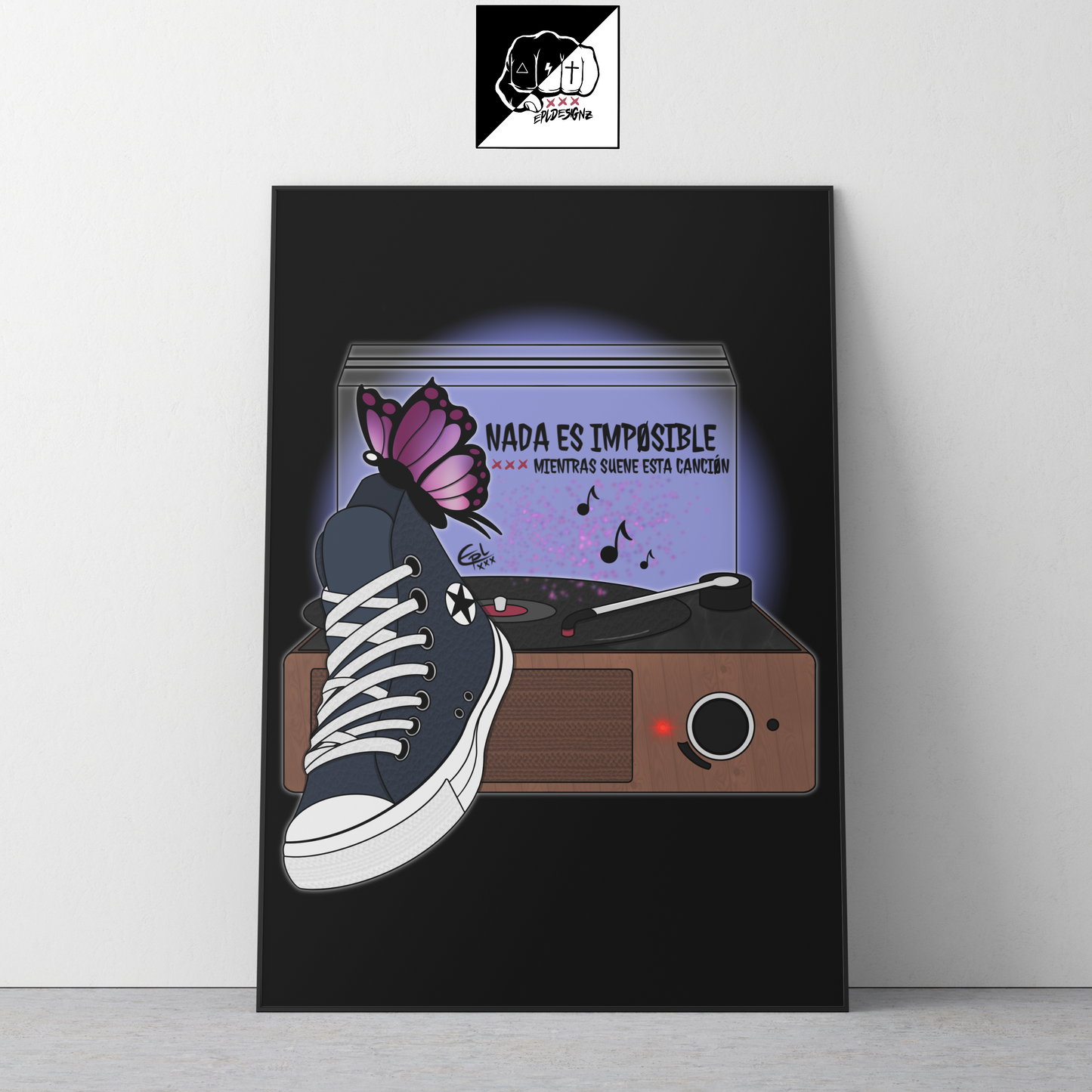 Lámina A3(Aluminio) EPL "NadaEsImposible"