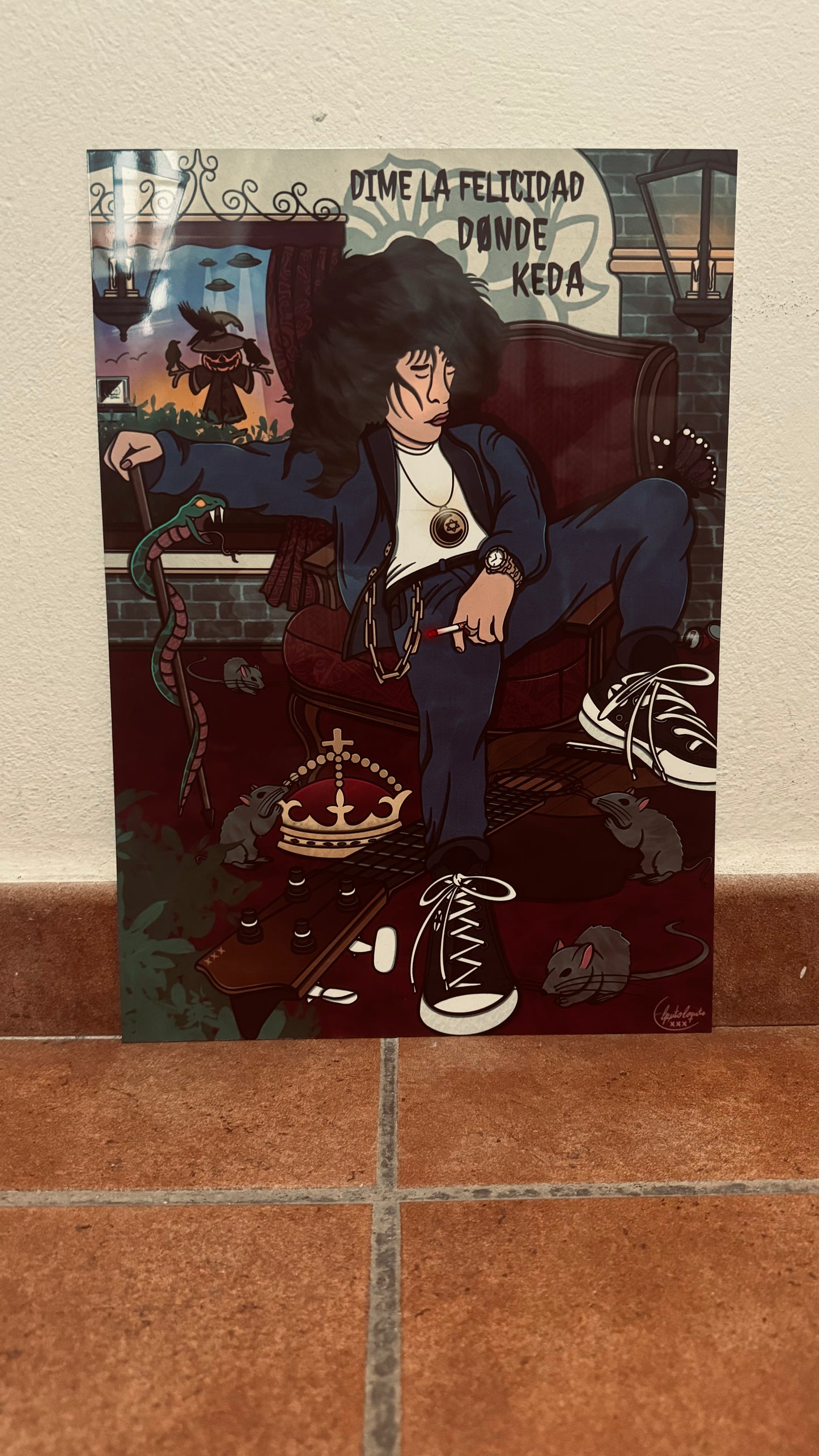 Lámina A3(Aluminio) EPL "FelicidadDondeQueda"