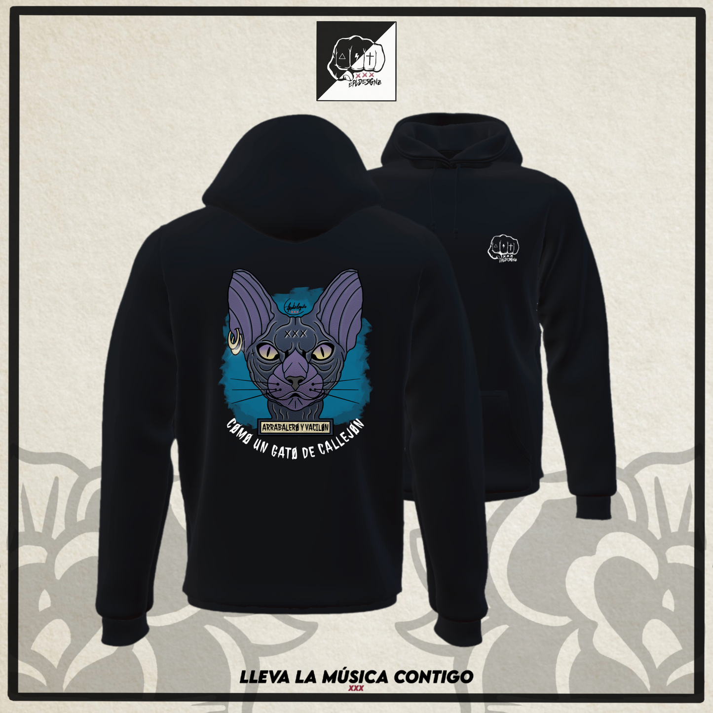 Sudadera EPL "GatoDeCallejón"