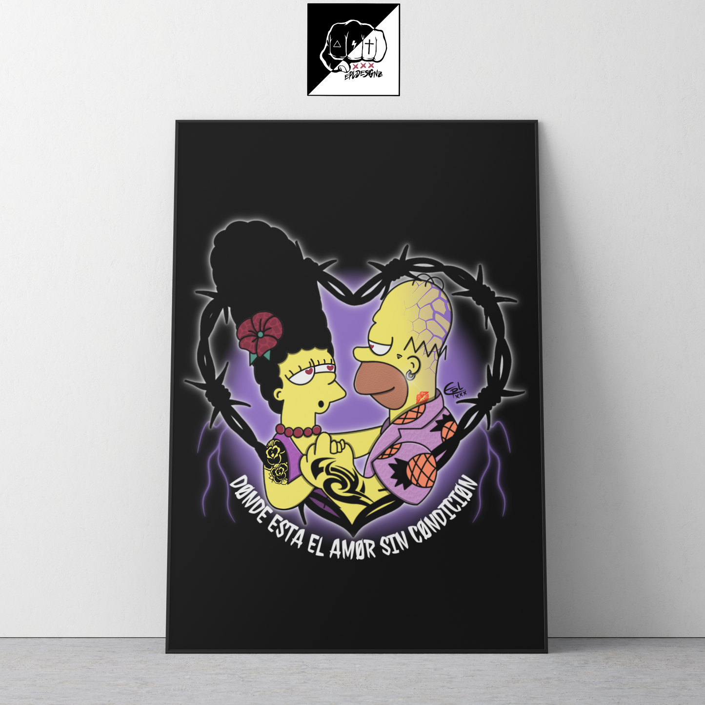 Lámina A3(Aluminio) EPL "AmorSinCondición"