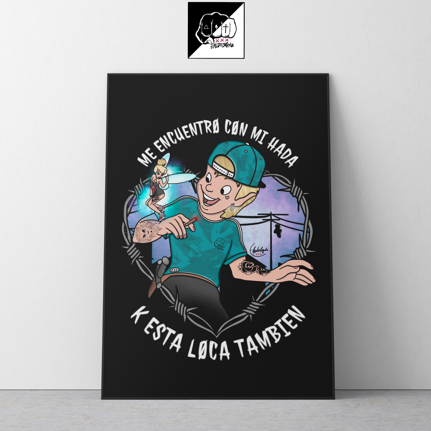 Lámina A3(Aluminio) EPL "ConMiHada"