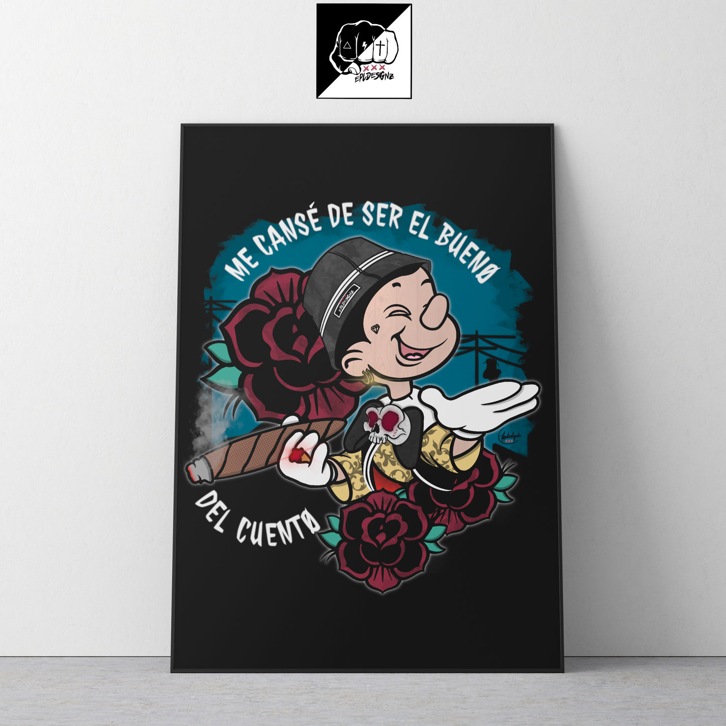 Lámina A3(Aluminio) EPL "ElBuenoDelCuento"