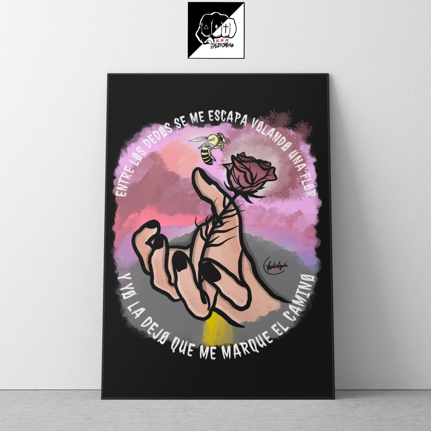 Lámina A3(Aluminio) EPL "EntreLosDedos"