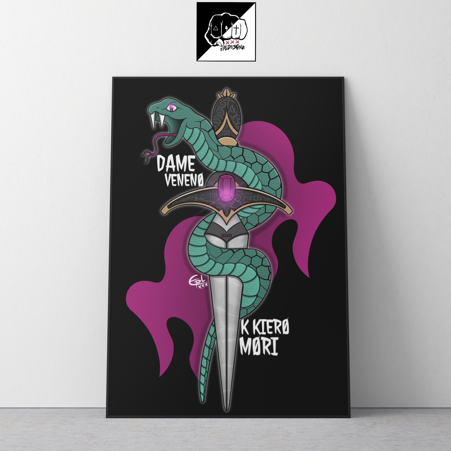 Lámina A3(Aluminio) EPL "DameVeneno"