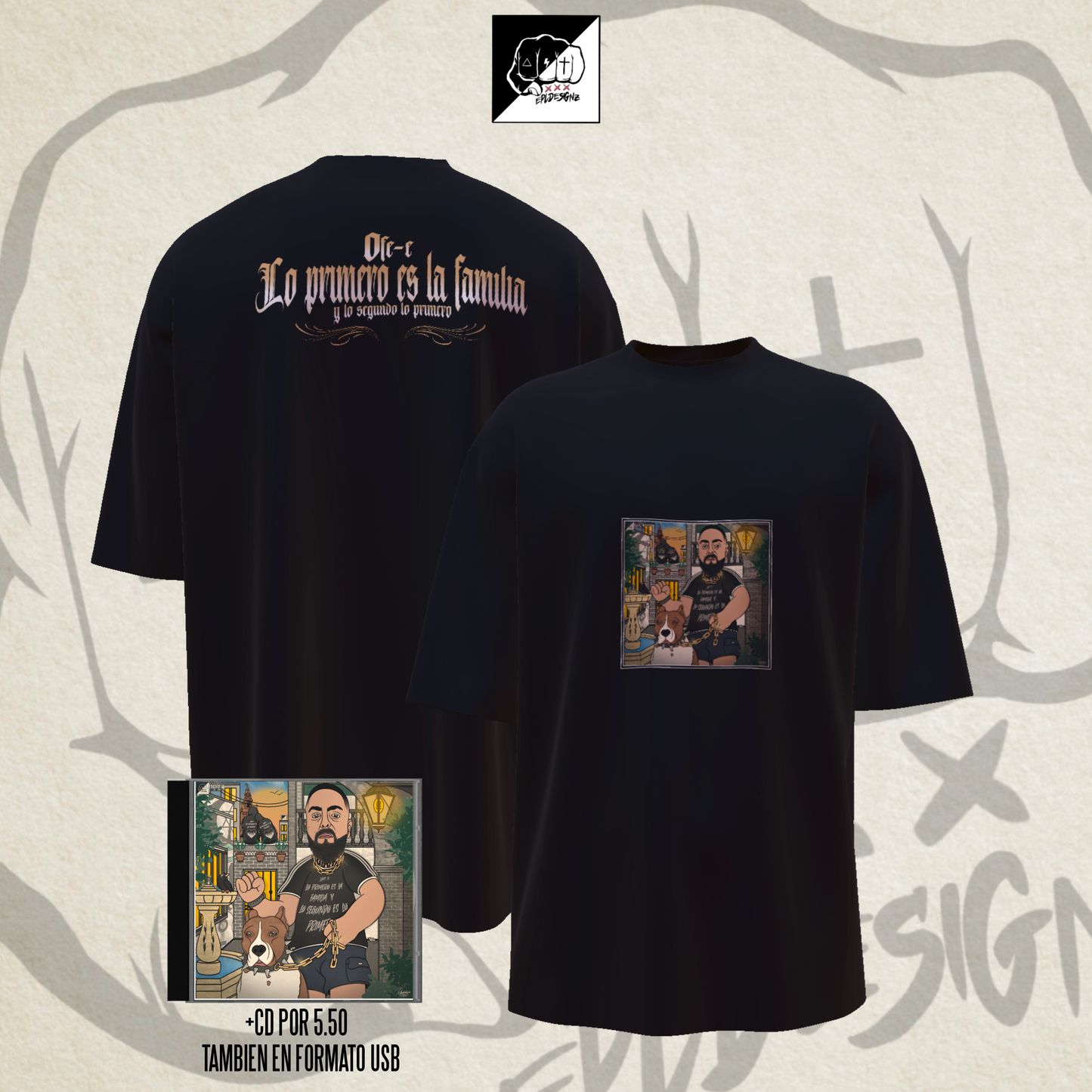 Camiseta EPLOversize "LoPrimeroEsLaFamilia"