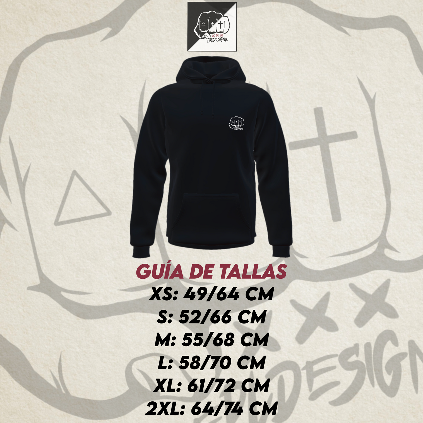 Sudadera EPL "YaCasiNoQuedanCanis"