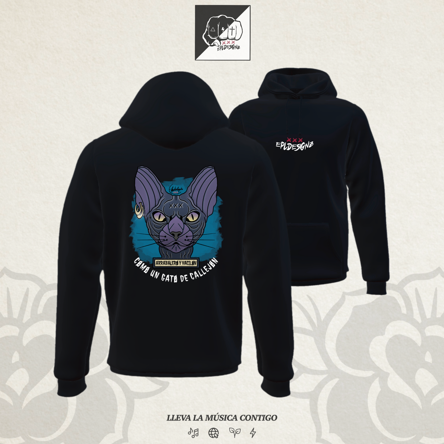 Sudadera EPL "GatoDeCallejón"