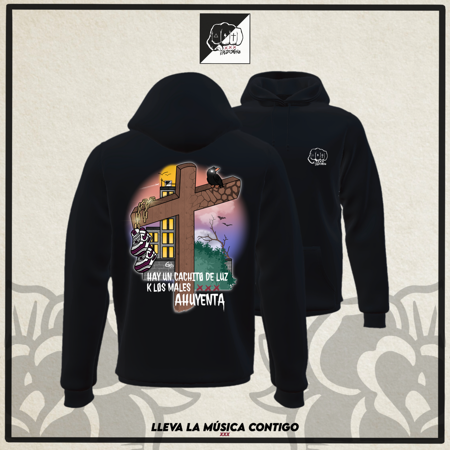 Sudadera EPL "HayUnCachitoDeLuz"