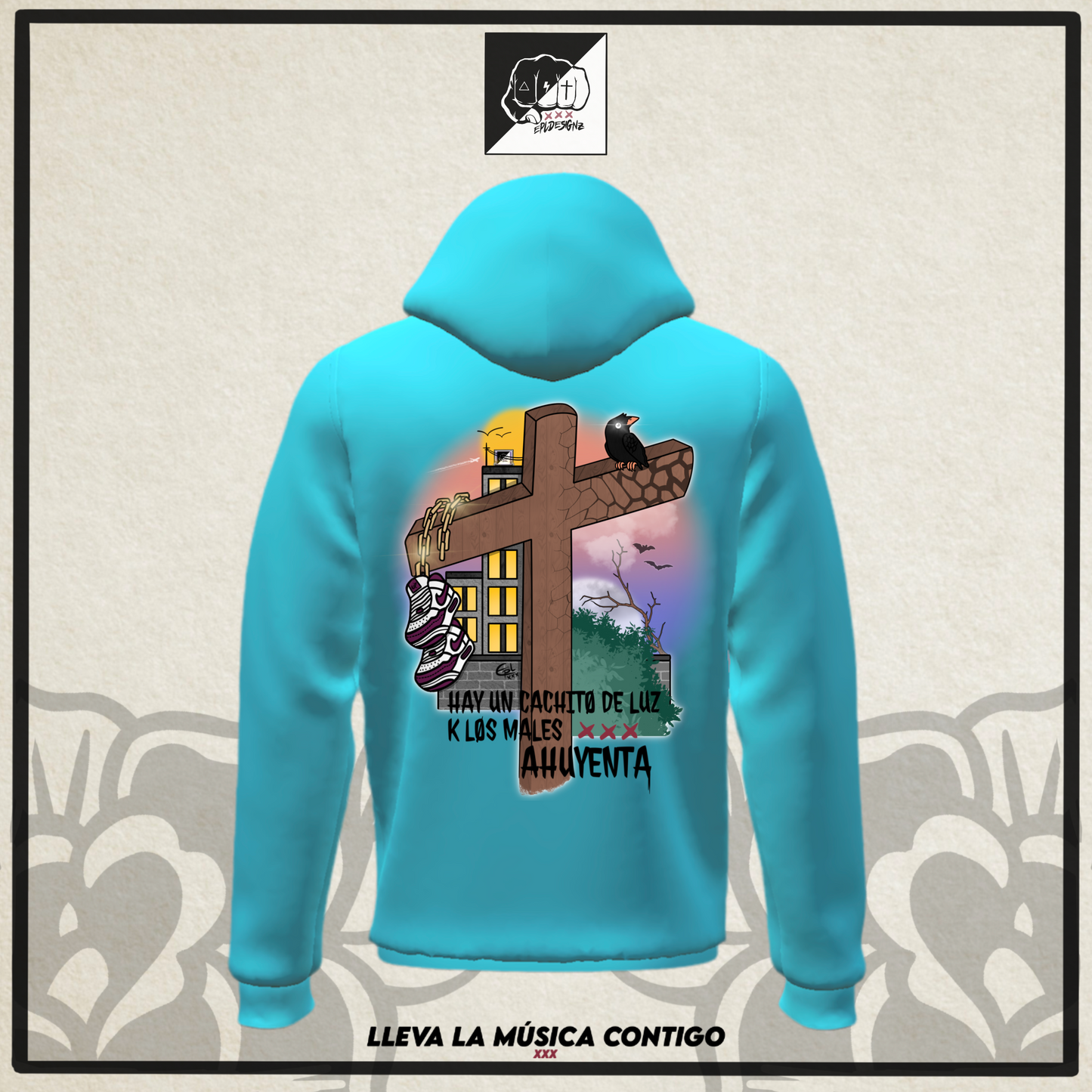 Sudadera EPL "HayUnCachitoDeLuz"